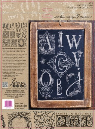 Alphabellies 12x12 IOD Stamp