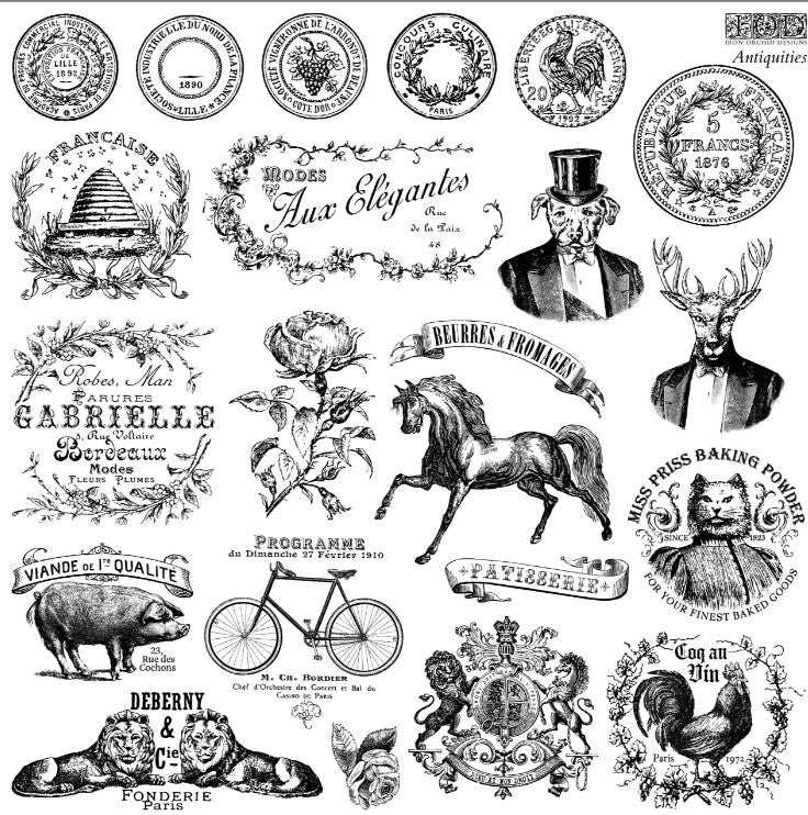 Antiquities 12x12 IOD Stamp