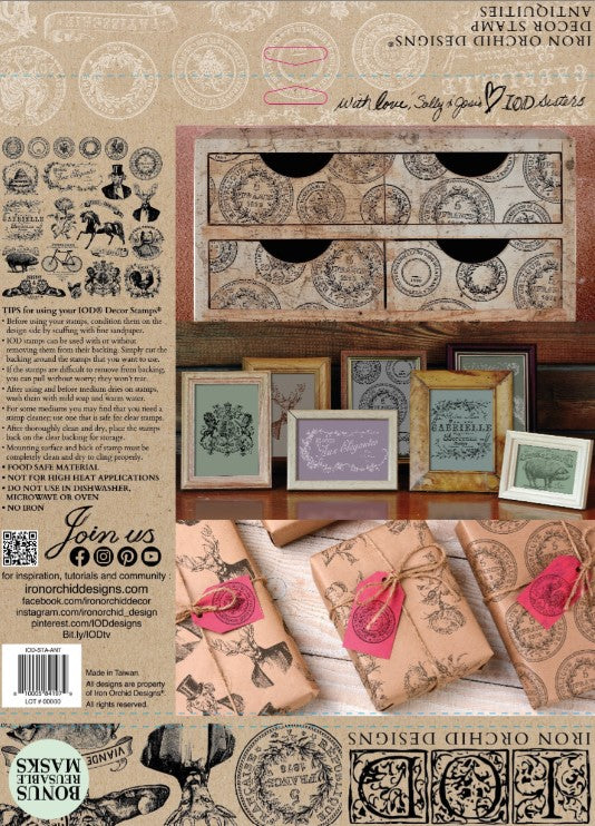 Antiquities 12x12 IOD Stamp