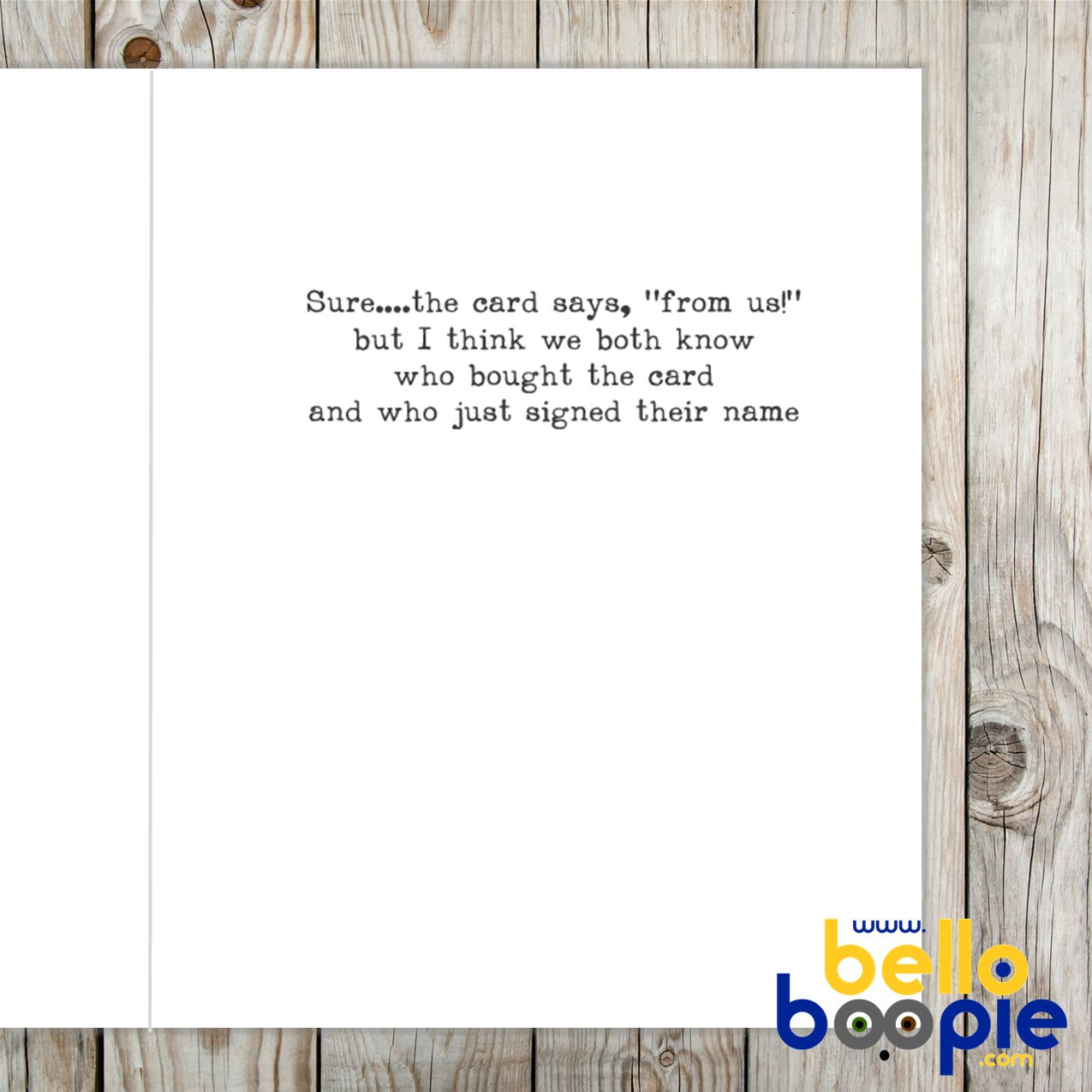 Birthday From Us - Birthday Card