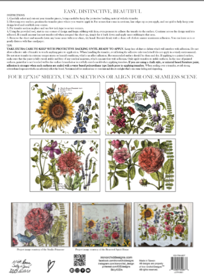 Botanist's Journal IOD Transfer 12x16 Pad