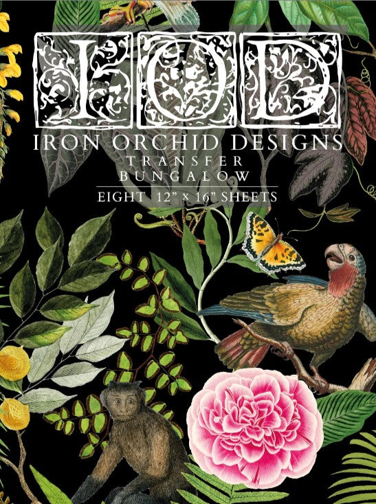 Bungalow IOD Transfer 12x16 Pad