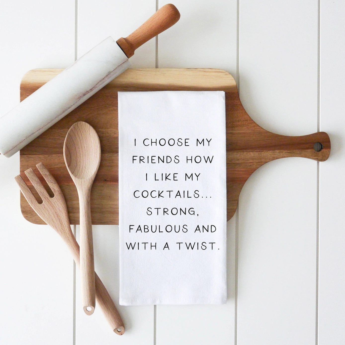 Hand Towel / Tea Towel - Choose My Friends