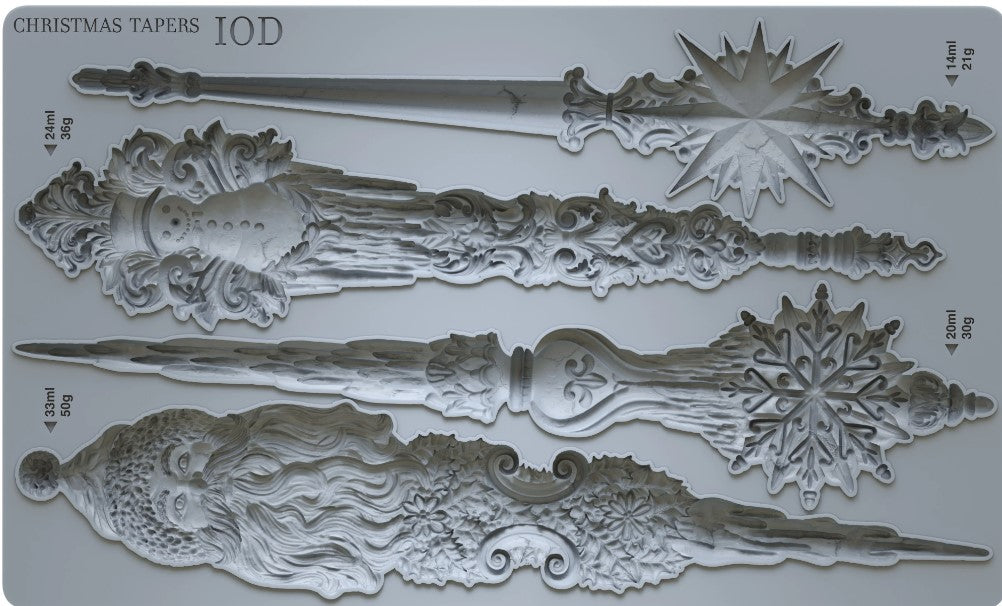 Christmas Tapers 6x10 IOD Mould™