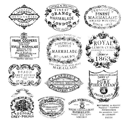 Crockery 12x12 Decor Stamp