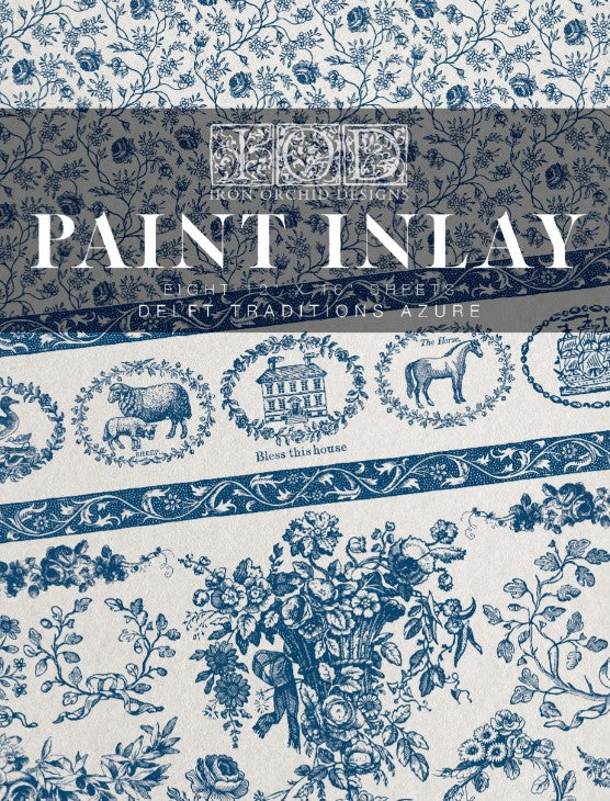 Delft Traditions Azure IOD Paint Inlay 12x16 Pad™