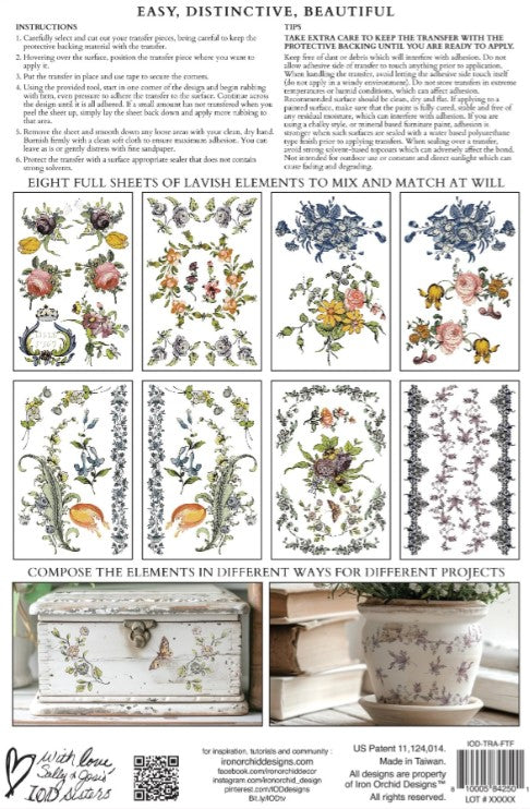 Fairytale Florals IOD Transfer 8x12 Pad™