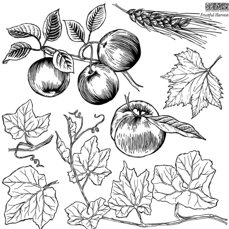 Fruitful Harvest 12x12 IOD Stamp