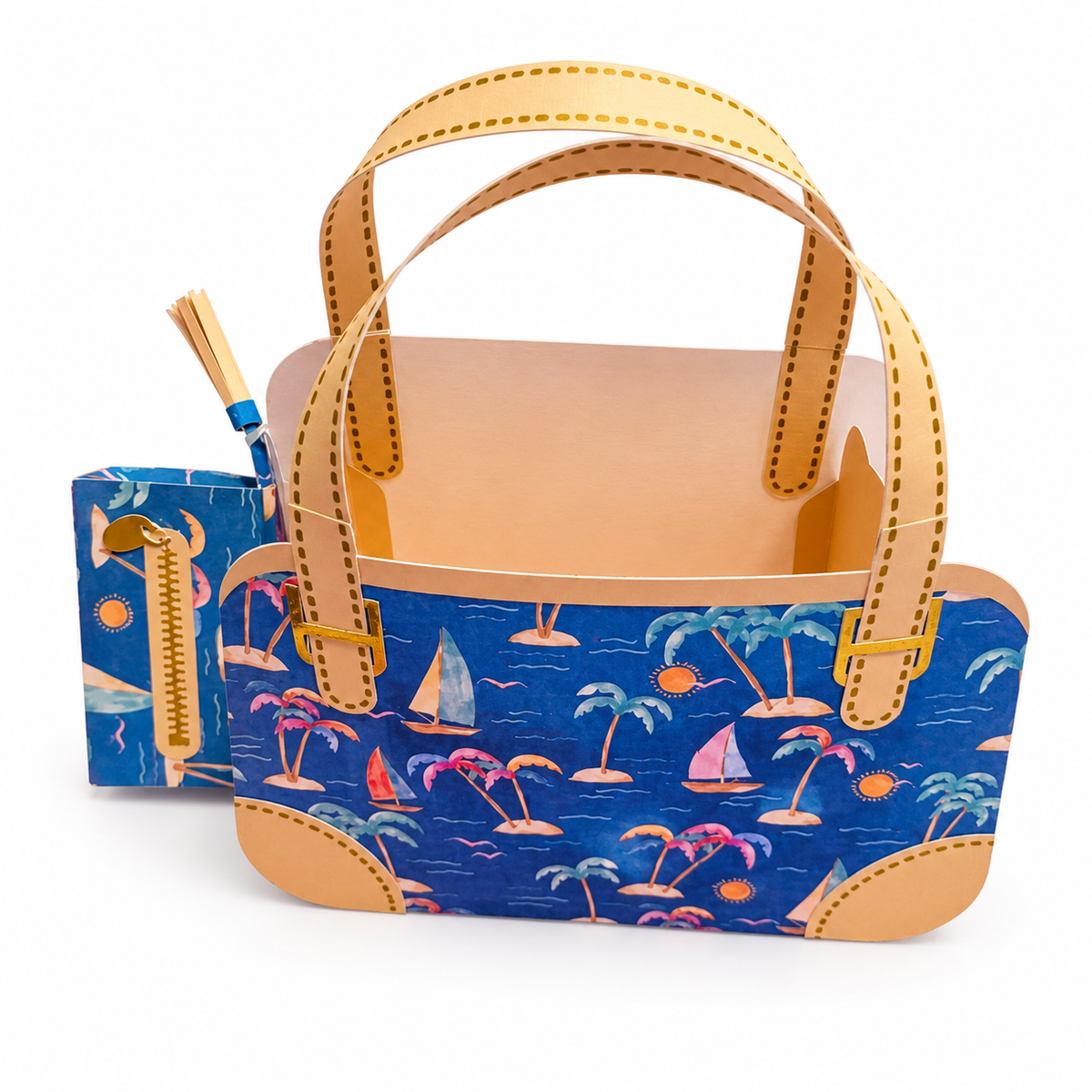 Tropical Purse with Wallet - Gift Box
