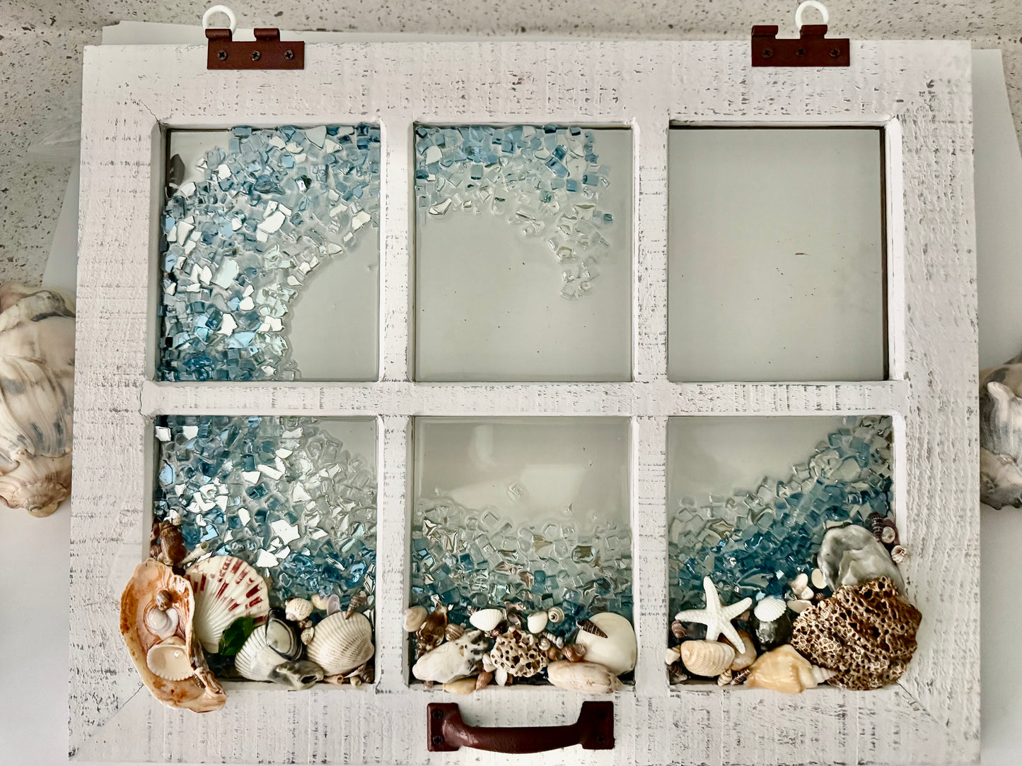 Carried By Grace~ Ocean Wave 6 Panel Window