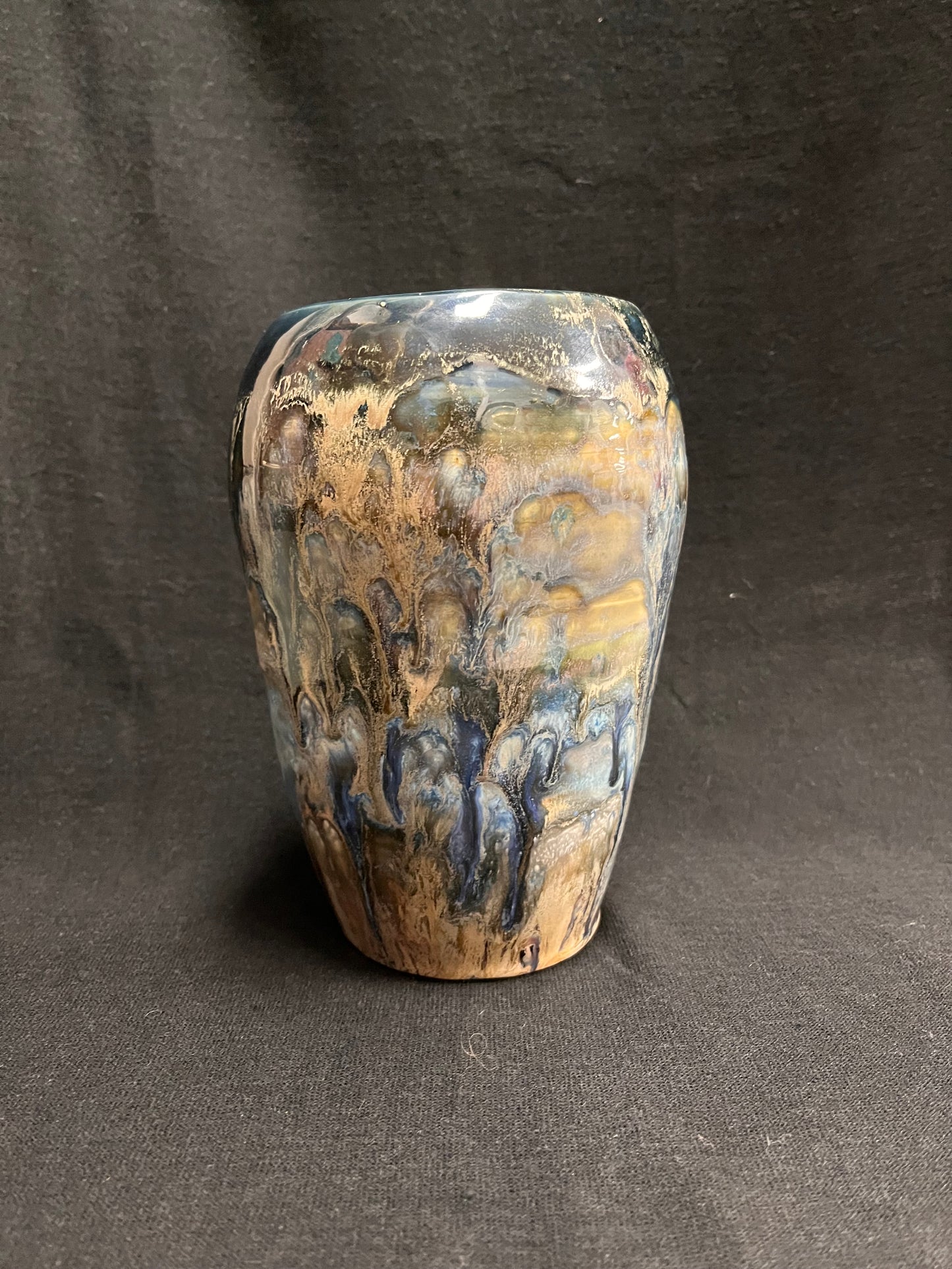 Iridescent Blue Vase
