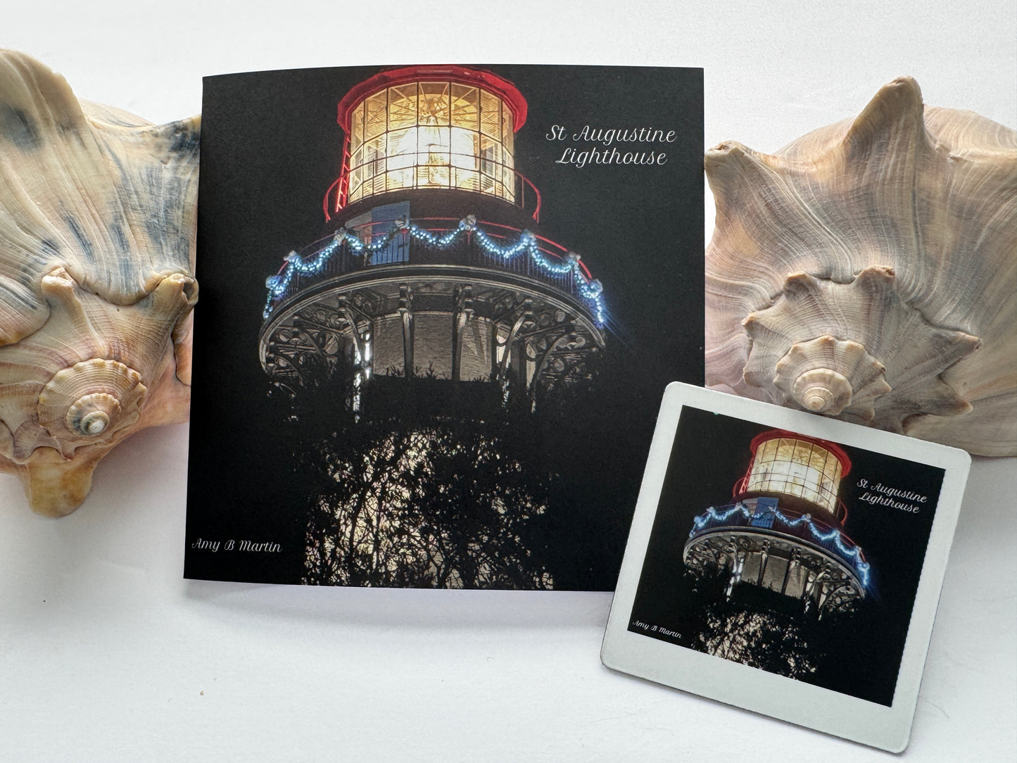 CARD~ St Augsutine Light House~ GIFT PACK* (Card And Matching Magnet)