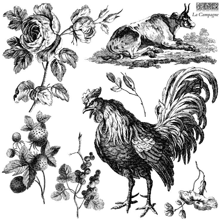 La Campagne 12x12 IOD Stamp