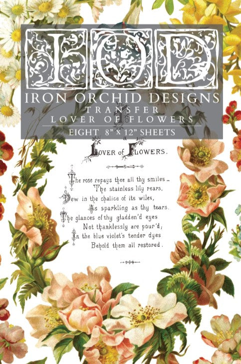 Lover of Flowers IOD Transfer 8x12 Pad™