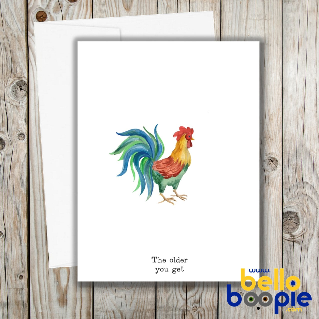 Rooster Birthday - Birthday Card