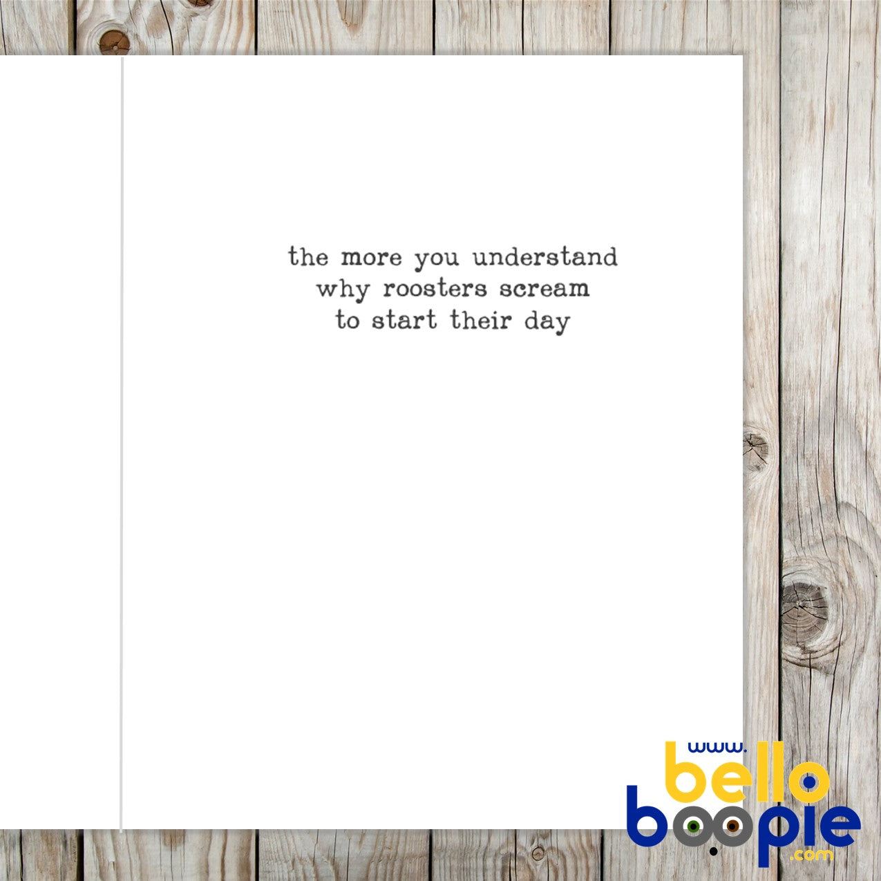 Rooster Birthday - Birthday Card