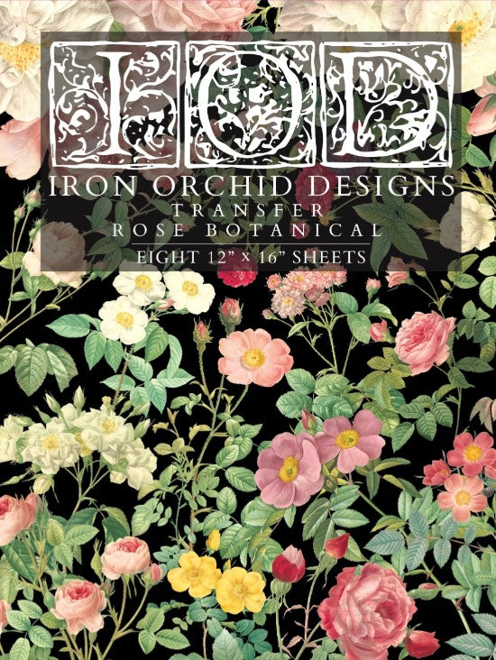 Rose Botanical IOD Transfer 12x16 Pad™