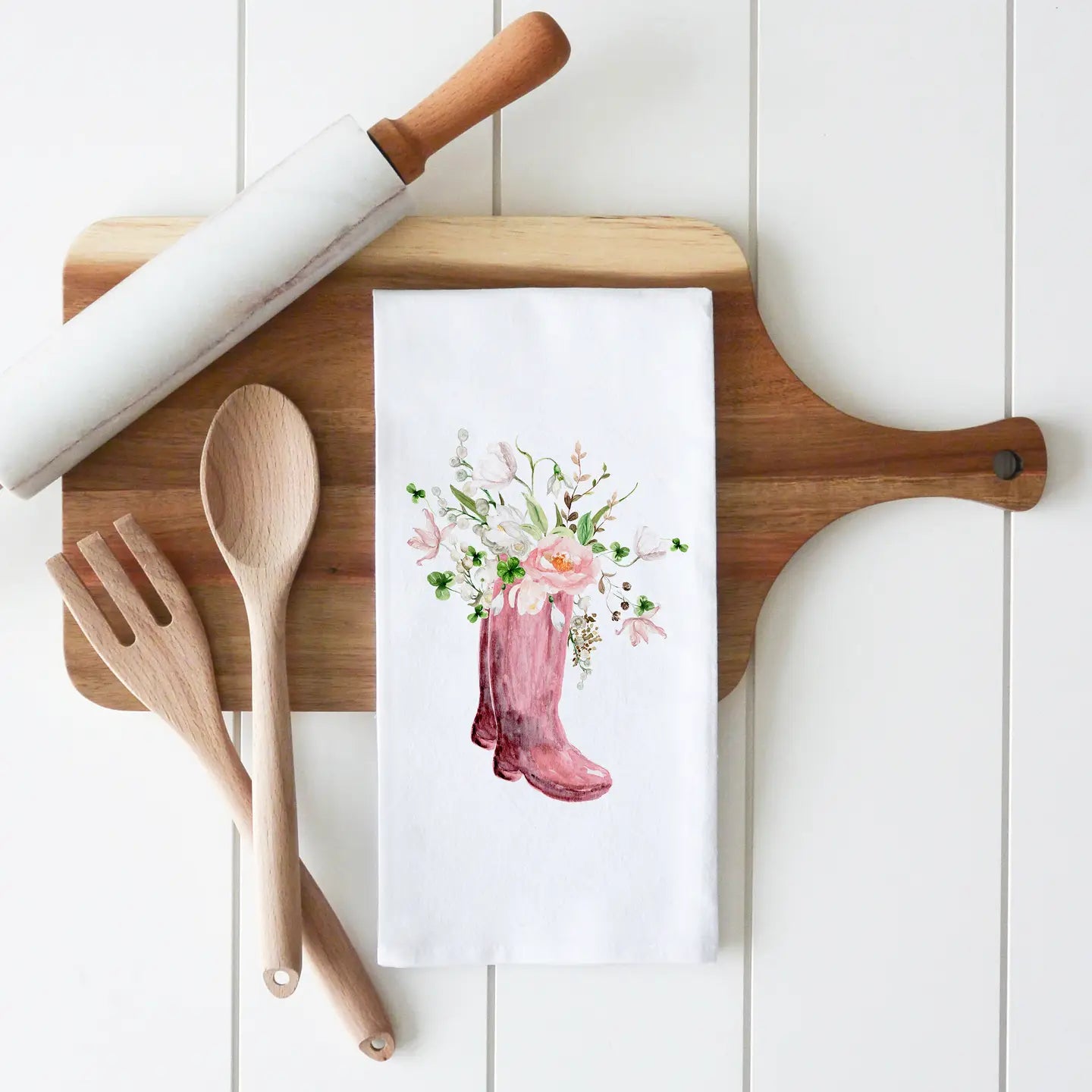 Hand Towel / Tea Towel - Spring Boots