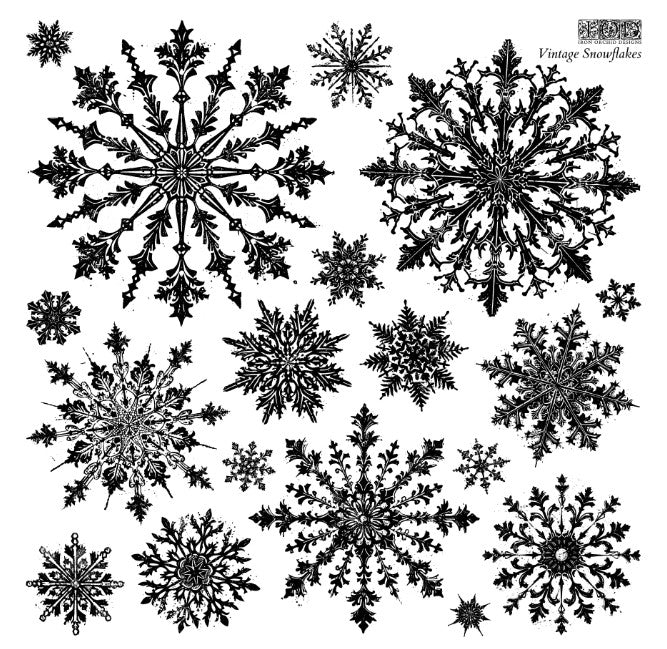 Vintage Snowflakes 12x12 IOD Stamp™