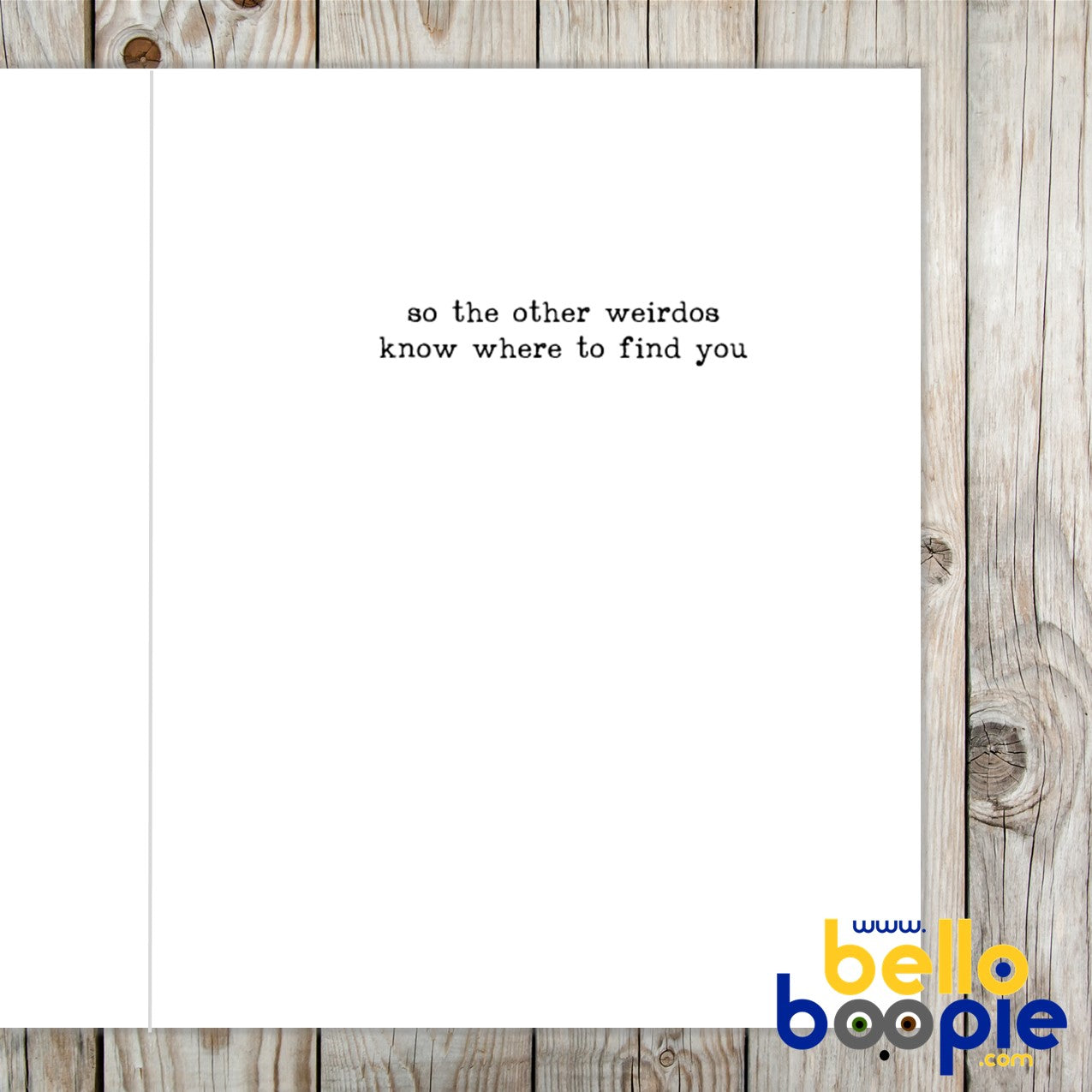 Weirdo - Funny Card