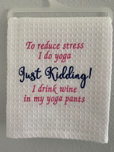 Embroidered Tea Towel