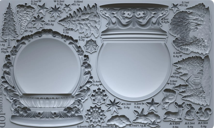 Snow Globes 6x10 IOD Mould™