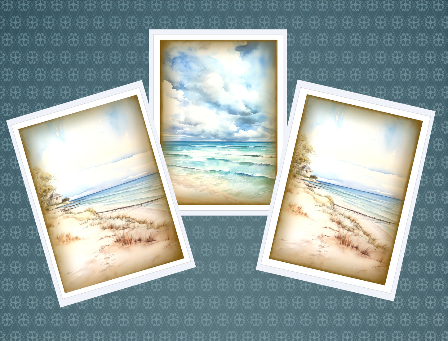Vintage Seascape Notecards