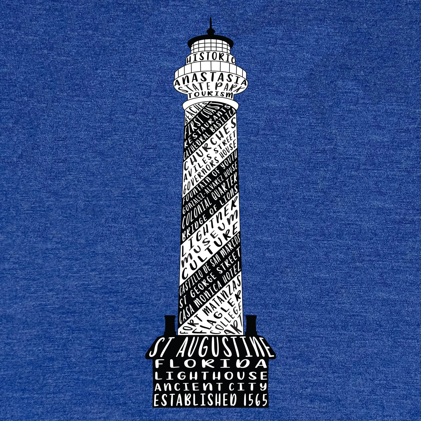 St. Augustine Lighthouse V Neck Tee