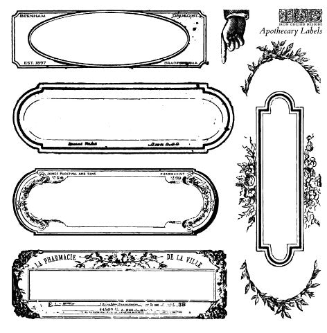 Apothecary Labels 6x6 IOD Stamp™