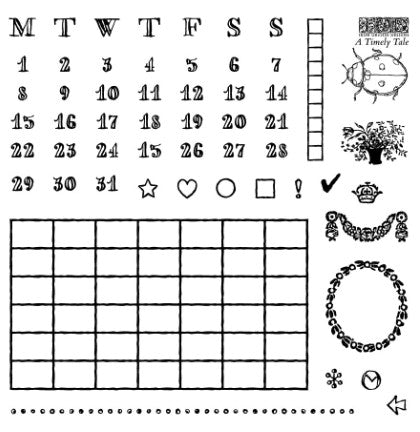 A Timely Tale 6x6 IOD Stamp™
