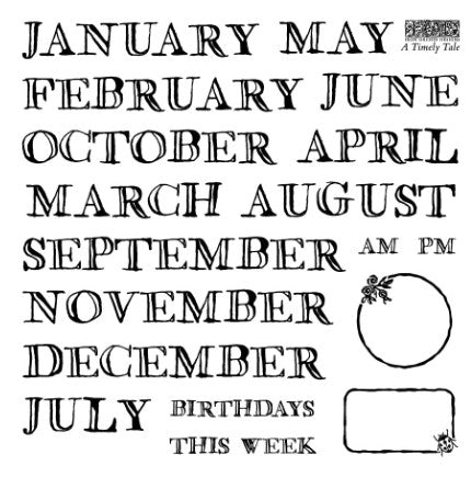 A Timely Tale 6x6 IOD Stamp™