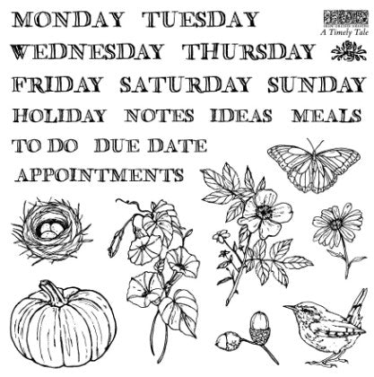 A Timely Tale 6x6 IOD Stamp™