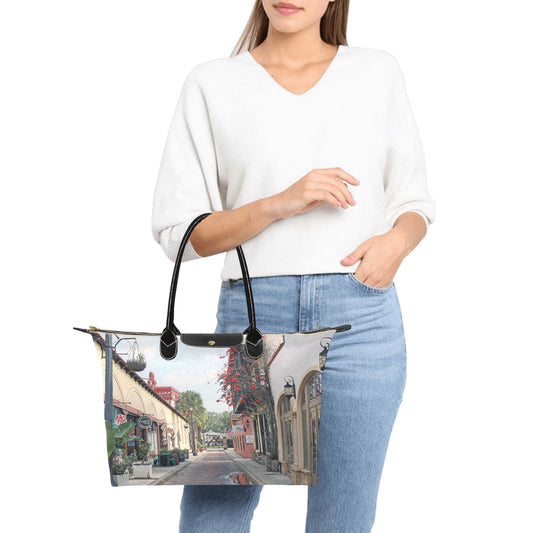 Aviles Street Canvas Handbag by Staci Doucett