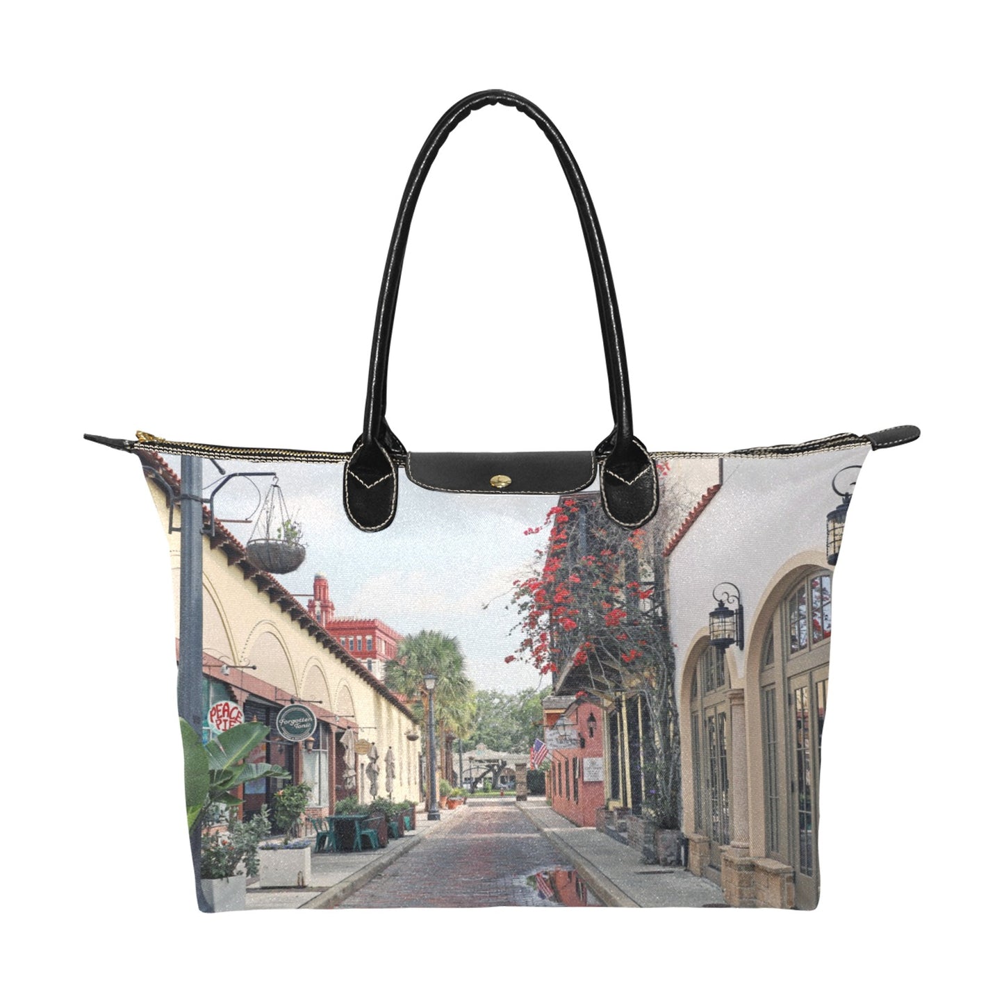 Aviles Street Canvas Handbag by Staci Doucett