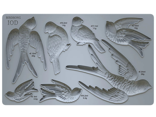 Iron Orchid Designs Birdsong 6x10 Decor Mould