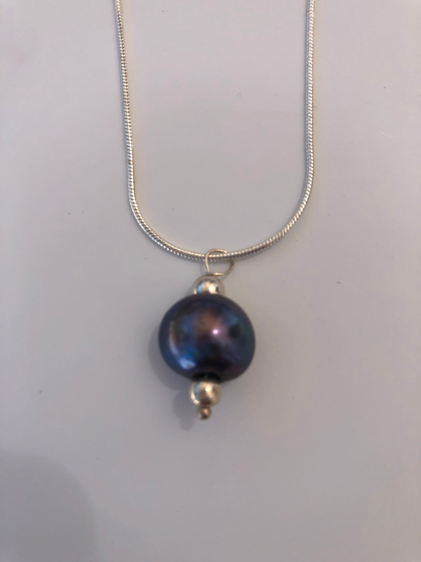 Black Peacock Pearl Necklace