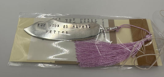 Knife Bookmark - The Book is Always Better with Lavender Tassel