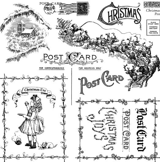 Christmas Post 12x12 IOD Stamp™