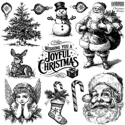 Christmas Wishes 12x12 IOD Stamp™
