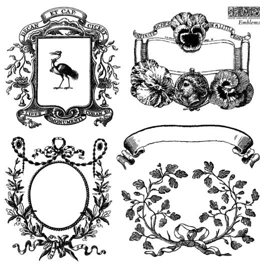 Emblems 6x6 IOD Stamp