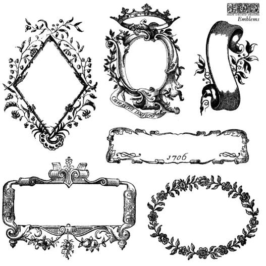 Emblems 6x6 IOD Stamp