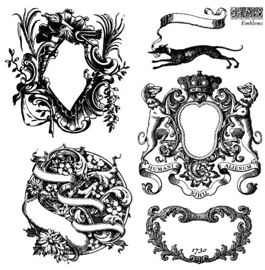 Emblems 6x6 IOD Stamp