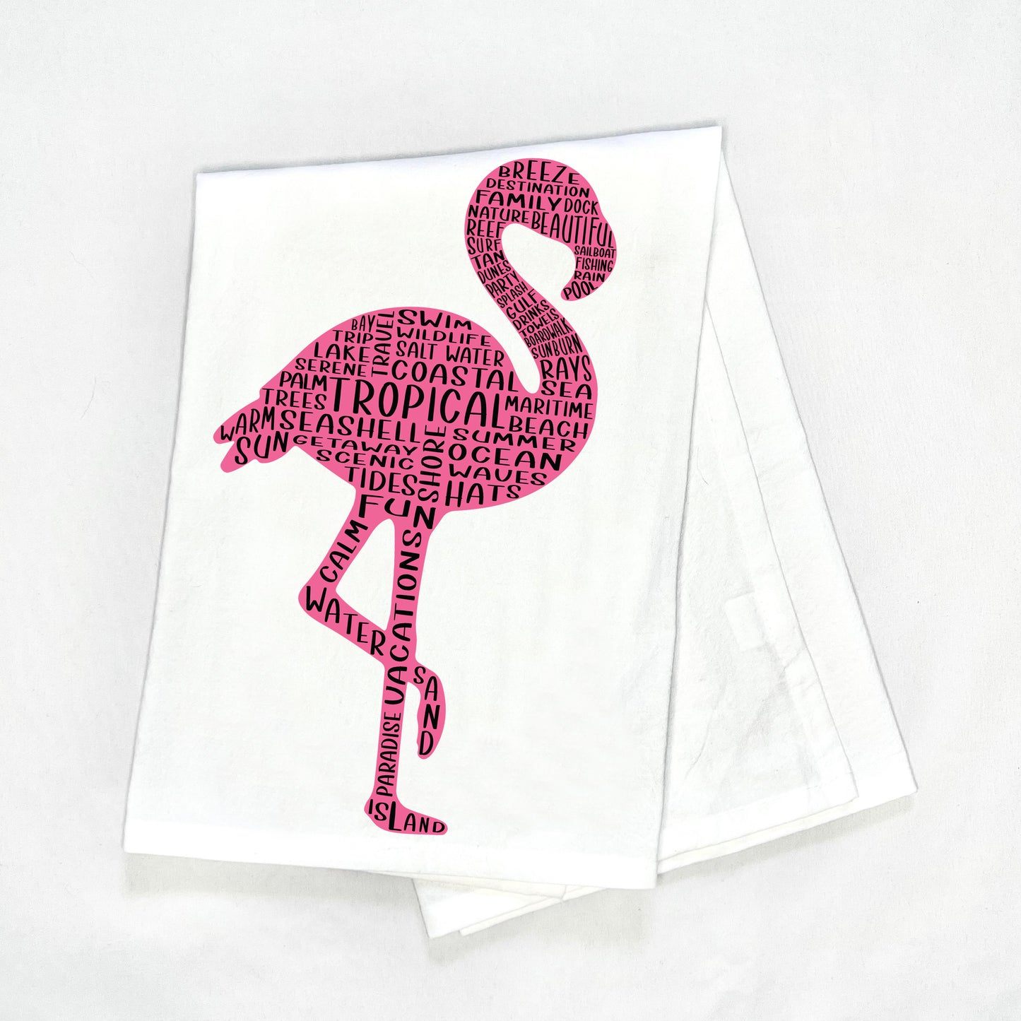 Flamingo Tea Towel