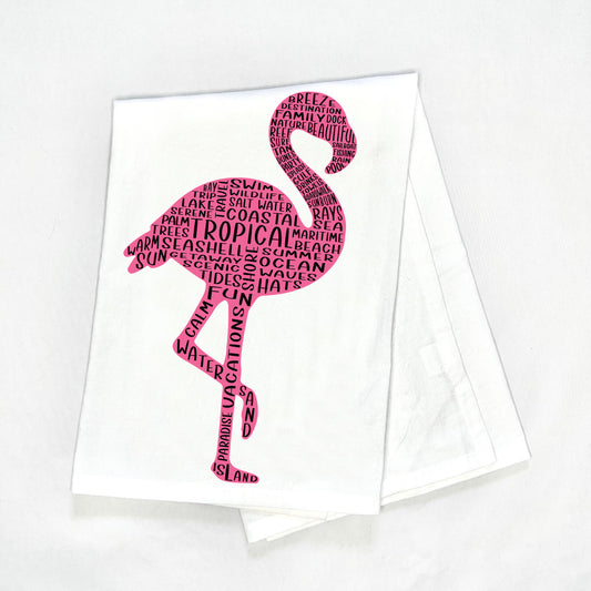 Flamingo Tea Towel