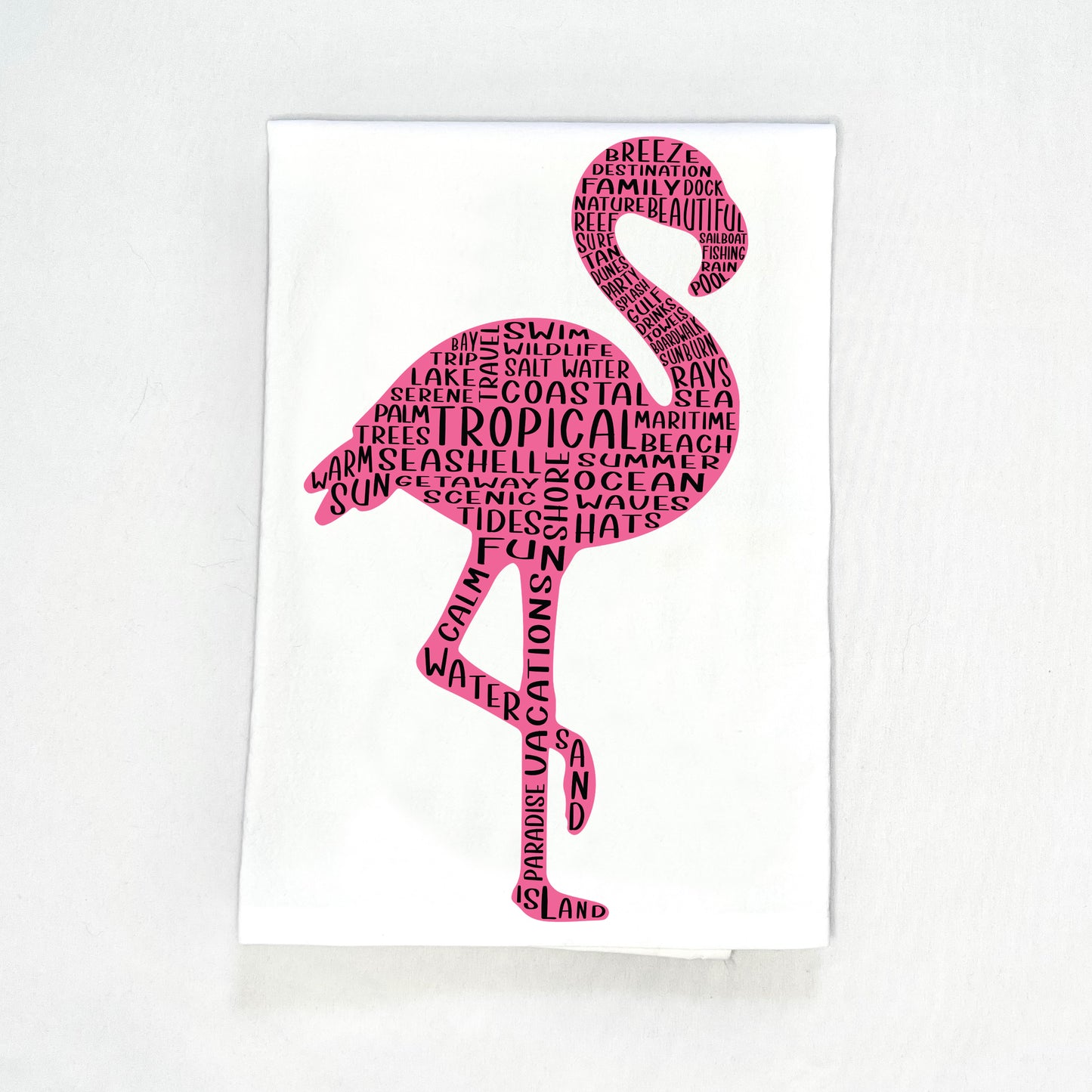 Flamingo Tea Towel