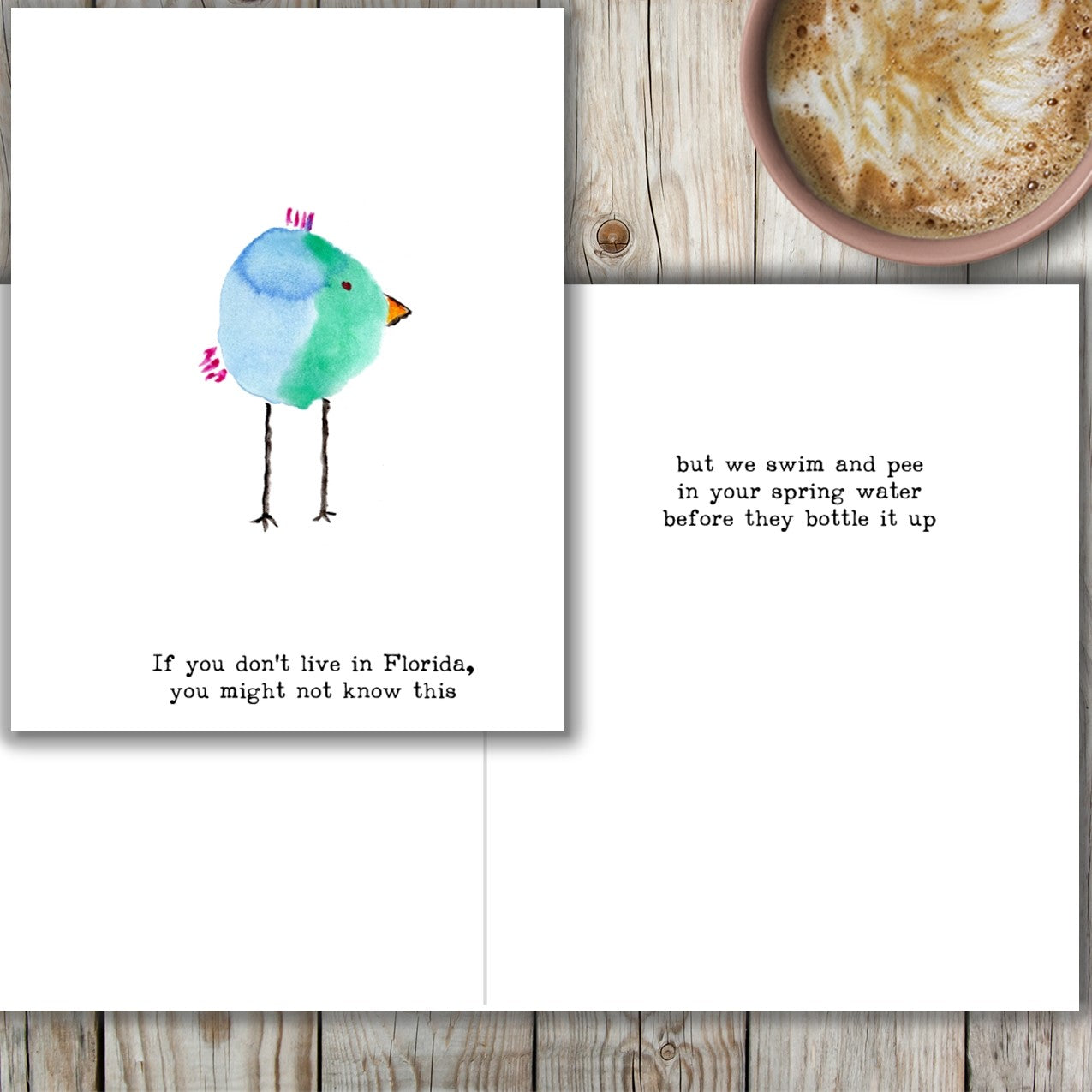 Florida Bottle - Funny Card