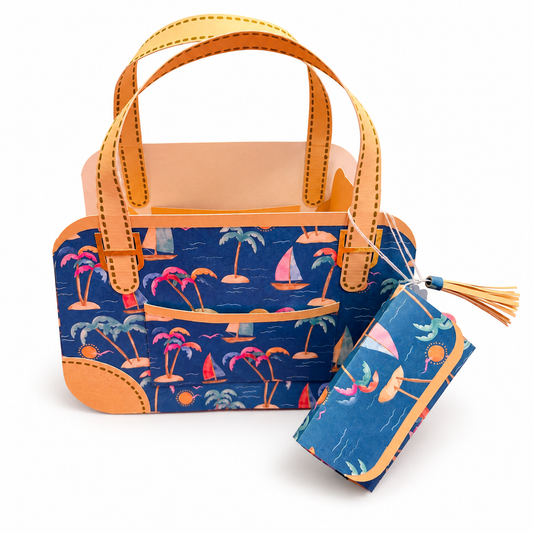 Tropical Purse with Wallet - Gift Box