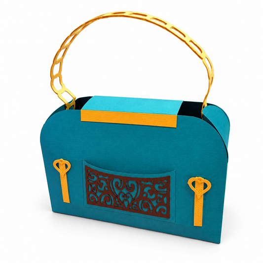 Turquoise Filagree Purse - Gift Box