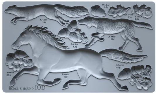 Horse & Hound 6X10 IOD Moulds