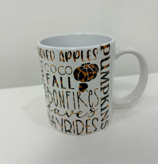 12 oz Mug - Happy Fall!